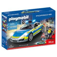 Playmobil Porsche 911 Carrera 4S Polícia , Polícia, 36 dielikov