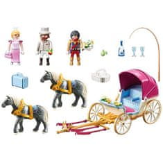 Playmobil Romantický kočiar ťahaný koňmi , Zámok, 60 dielikov