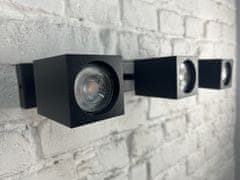 Osram 10x Čierna LED žiarovka GU10 Czarna 6,9W = 50W 575lm 6500K Studená biela 120°