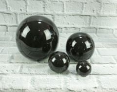Polnix Dekoratívna keramická guľa 9 cm čierna