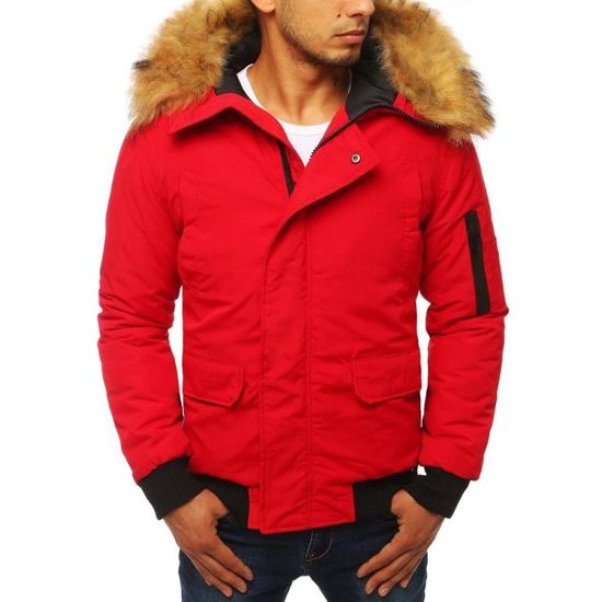 Dstreet Zimná pánska bunda WINTER červená tx2875 S