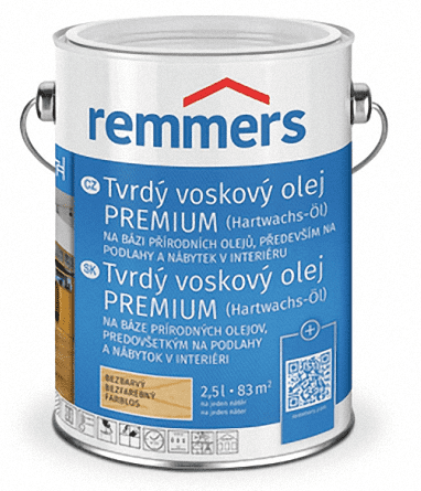 Remmers REMMERS - Tvrdý voskový olej PREMIUM REM - wassergrau 0,75 L