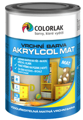 COLORLAK AKRYLCOL MAT V2045 - Matná vodou riediteľná vrchná farba C6250 - žltá medová AQ 0,6 L