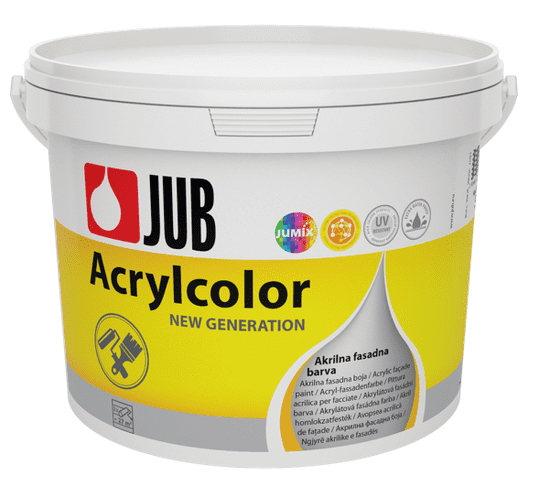 JUB ACRYLCOLOR - akrylátová fasádna farba biela 5 L