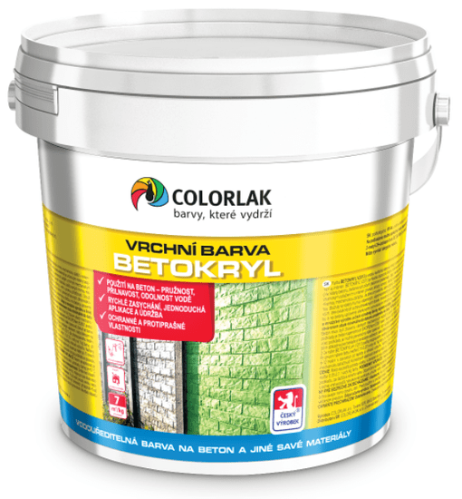 COLORLAK BETOKRYL V2013 - Vodou riediteľná farba na betón C5320 - zelená 5 kg