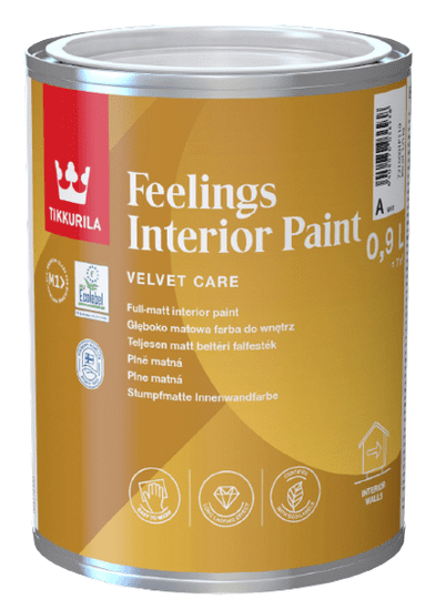 Tikkurila Feelings Interior Paint - plne matná umývateľná farba TVT G398 - semolina 9 l