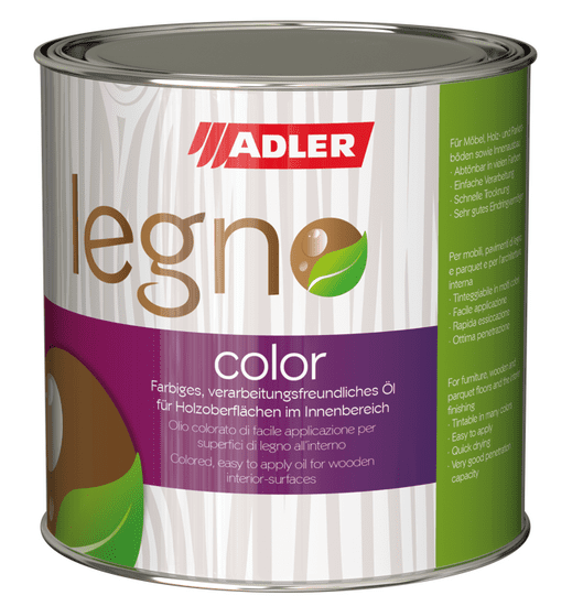Adler Česko Adler Legno-Color - farebný interiérový olej na drevo 750 ml sk 12