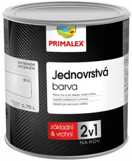 Primalex Primalex 2v1 - základná a vrchná farba v jednom 0,75 l tmavá sivá