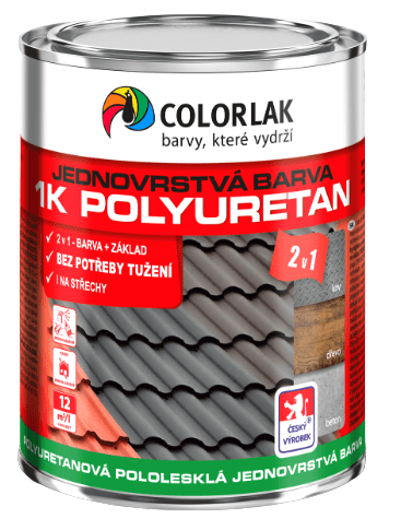 COLORLAK 1K POLYURETÁN U2210 - Jednozložková polyuretánová farba RAL 9010 - biela 0,6 L