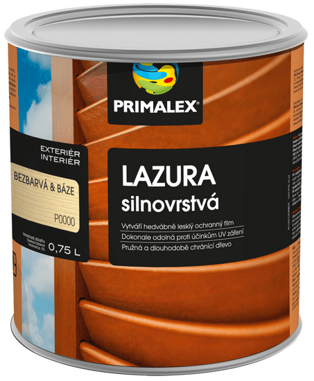 Primalex Primalex hrubovrstvá lazúra na drevo 0,75 l tmavý palisander