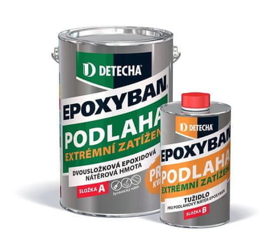 DETECHA Epoxyban - epoxidová dvojzložková farba na betón 2,5 kg červenohnedý