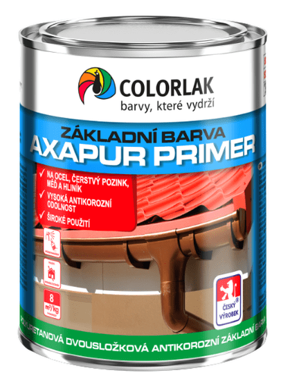 COLORLAK AXAPUR PRIMER U2008 - Polyuretánová základná farba červenohnedá 0,8 kg