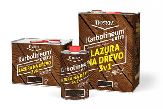 DETECHA Karbolineum Extra - olejová lazúra na drevo jedľa (karbolineum) 3,5 kg