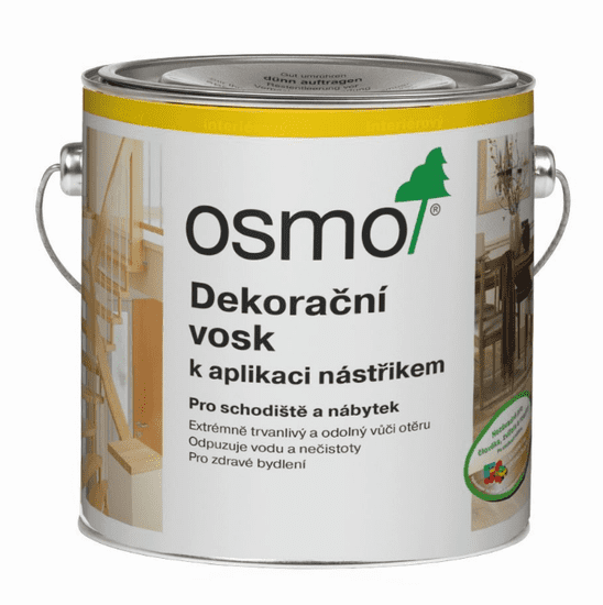 OSMO Color OSMO Dekoračný vosk na aplikáciu striekaním 10 l 3012 - krycí biely