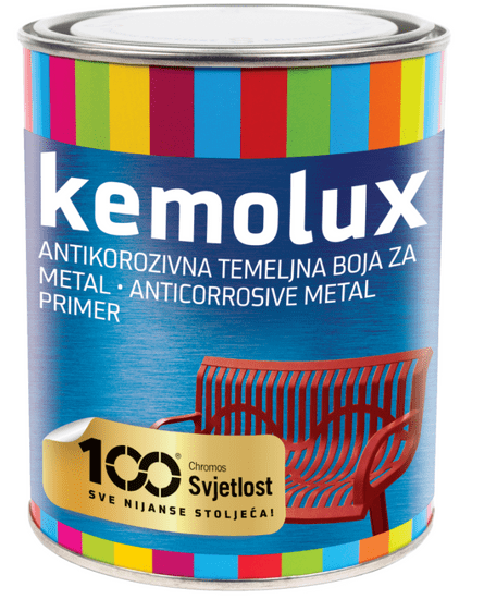 Chromos-Svjetlost KEMOLUX - Základná farba na kov 0,2 l cervena