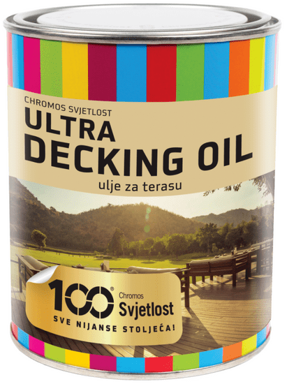 Chromos-Svjetlost ULTRA DECKING OIL - Olej na drevené terasy 0,75 l dub