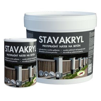 Pam Stavakryl - Protiprašný náter na betón 0,8 kg sivý