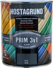 Barvy laky Hostivař HOSTAGRUND 3v1 PRIM S2177 - Jednovrstvá farba na kov 2,5 l 0280 - hnedá tmavá