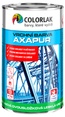 COLORLAK AXAPUR U2074 - Lesklá polyuretánová dvojzložková farba RAL 5015 - nebeská modrá 0,8 kg