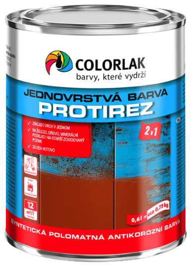 COLORLAK PROTIREZ S2015 - Syntetická antikorózna farba 2v1 RAL 7046 - televízna šedá 2 2,5 L