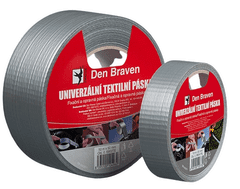 Den Braven DEN BRAVEN - Univerzálna textilná páska strieborná 25mmx25