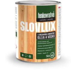 SLOVLAK SLOVLUX - Tenkovrstvá lazúra na drevo 0000 - bezfarebná 2,5 L
