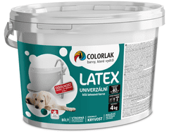 COLORLAK LATEX V2017 - Latexová maliarska farba biela 4 kg