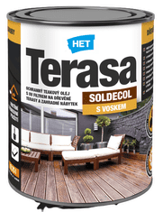 HET SOLDECOL TERASA - Ochranný teakový olej s UV filtrom ST 50 - bezfarebná 0,75 L