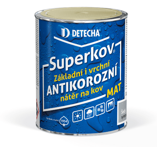DETECHA Superkov - antikorózna syntetická farba 2v1 5 kg hnedý