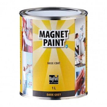 MagPaint MAGNETPAINT - Magnetická farba do interiéru tmavošedá 0,5 l