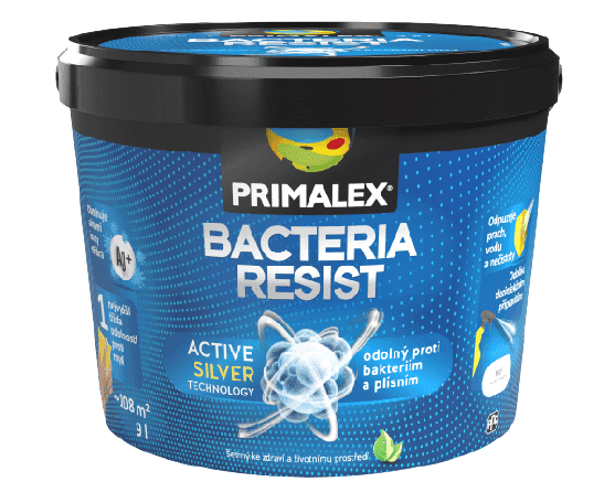 Primalex BACTERIA RESIST - Interiérová farba proti baktériám biela 2,5 L