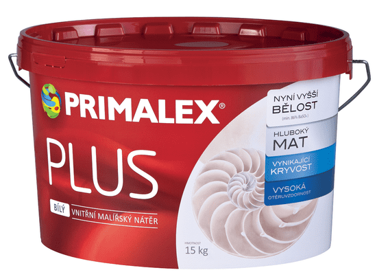 Primalex PLUS - Interiérová farba s vysokou belosťou biela 1 L