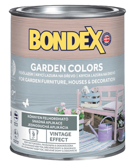 Bondex GARDEN COLORS - Dekoratívna krycia lazúra anthracite 0,75 L