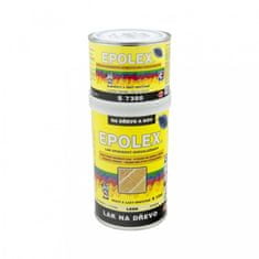 Barvy laky Hostivař EPOLEX S1300 - epoxidový dvojzložkový lak na drevo a kov + tužidlo bezfarebný 0,84 kg