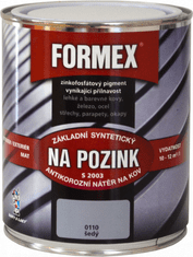 Barvy laky Hostivař FORMEX S 2003 - Farba na pozink 0110 - šedá 0,6 L