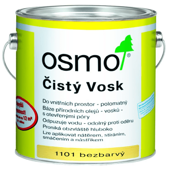 OSMO Color OSMO Čistý vosk - prírodný vosk na drevo 0,75 l 1101 - bezfarebný