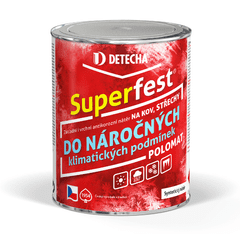 DETECHA Superfest - farba 2v1 na strechy 2,5 kg červenohnedý