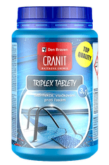 Den Braven CRANIT TRIPLEX TABLETY 3v1 - Prípravok na dezinfekciu, vločkovanie a proti riasam 1 kg modrá