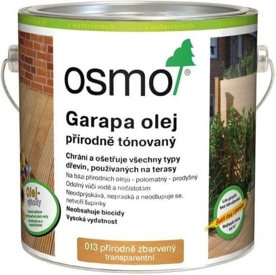 OSMO Color Osmo Terasový olej na GARAPA - prírodný 2,5 l 13 - prírodný