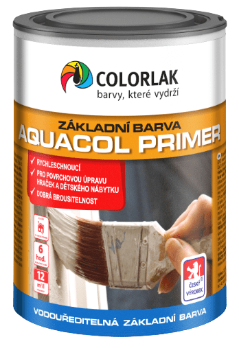 COLORLAK AQUACOL PRIMER V2070 - Vodou riediteľná základná farba biela 0,6 L