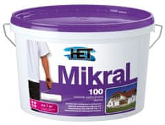 HET MIKRAL 100 - Fasádna hladká akrylátová farba 1 kg biela