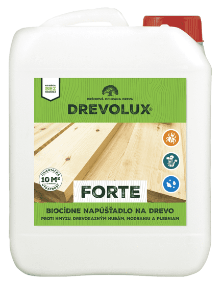 Chemolak DREVOLUX FORTE - Biocídne napúšťadlo na drevo bezfarebný 1 L