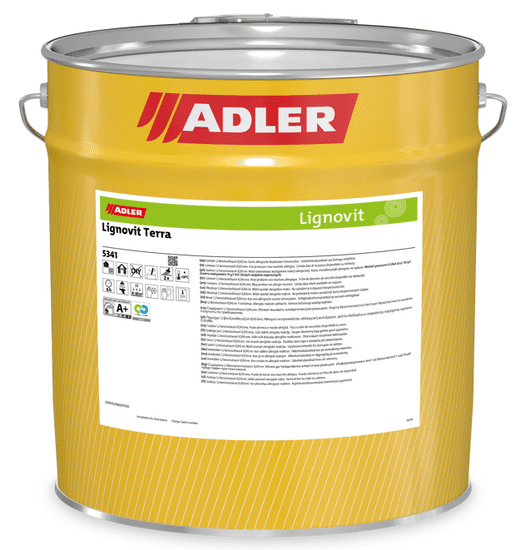 Adler Česko Adler Lignovit Terra - ekologický olej na drevo pre interiér a exteriér 22 l lignovit tera erdbraun - hnedá zemitá