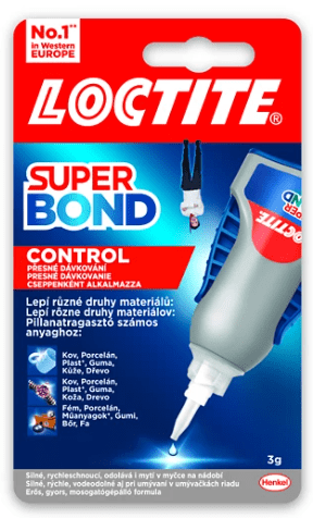 Loctite SUPER BOND CONTROL - Sekundové lepidlo v dávkovači 0,003 kg