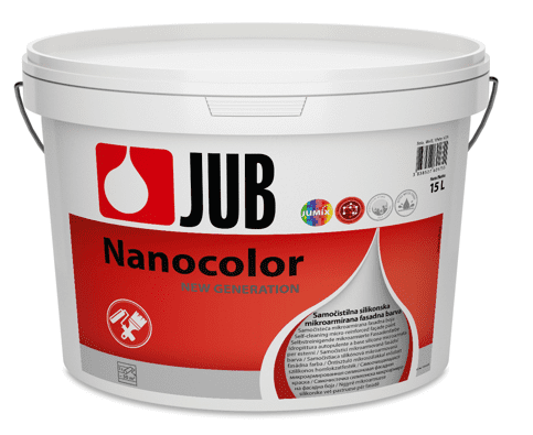 JUB NANOCOLOR - samočistiaca silikónová fasádna farba biely 15 l