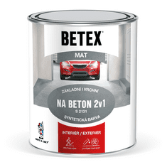 Barvy laky Hostivař BETEX 2V1 NA BETON S 2131 - farba na betón 0,8 kg 0840 - červenohnedá