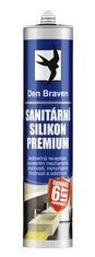 Den Braven DEN BRAVEN - Sanitárny silikón PREMIUM transparentná 0,28 L