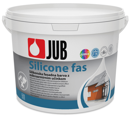 JUB SILICONE FAS - silikónová mikroarmová fasádna farba biely 2 l