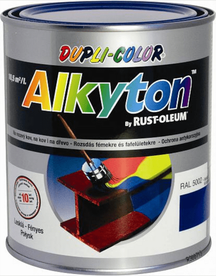 DUPLI COLOR ALKYTON - Antikorózna farba na hrdzu 2v1 (RAL 3000 - ohnivá červená 0,25 L)