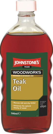Johnstone's Olej Johnstone's Teak Oil - olej na drevo 0,5 l bezfarebná